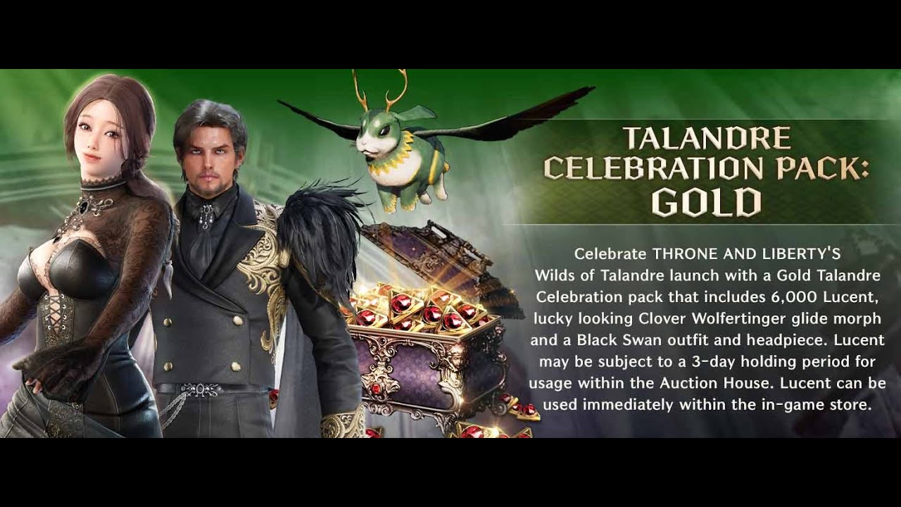 THRONE AND LIBERTY Talandre Celebration Pack  Gold   PC Steam Online