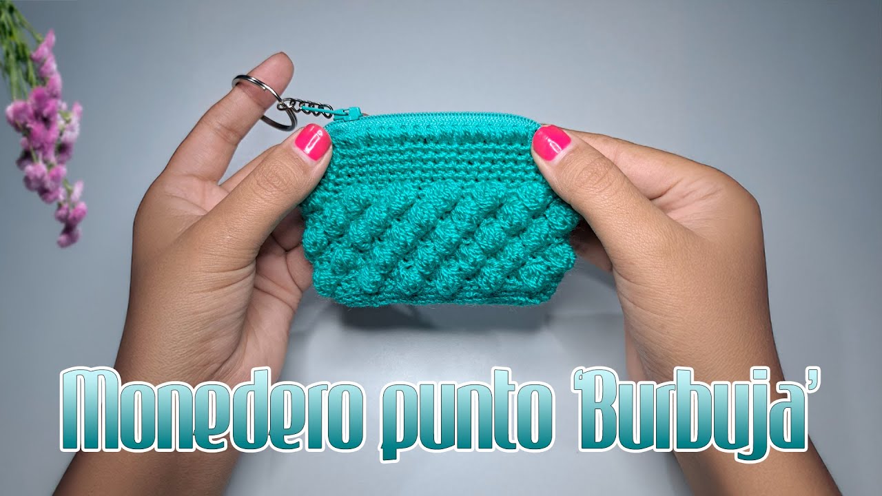 MONEDEROS TEJIDOS A CROCHET CON CIERRE 👛
