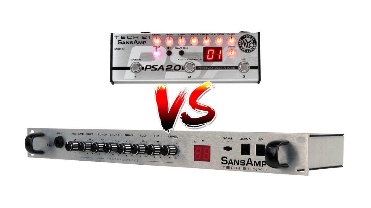 Demo - Tech 21 | Sansamp | PSA-1 VS PSA 2.0 | Analog Guitar & Bass Preamp | *No Talking*