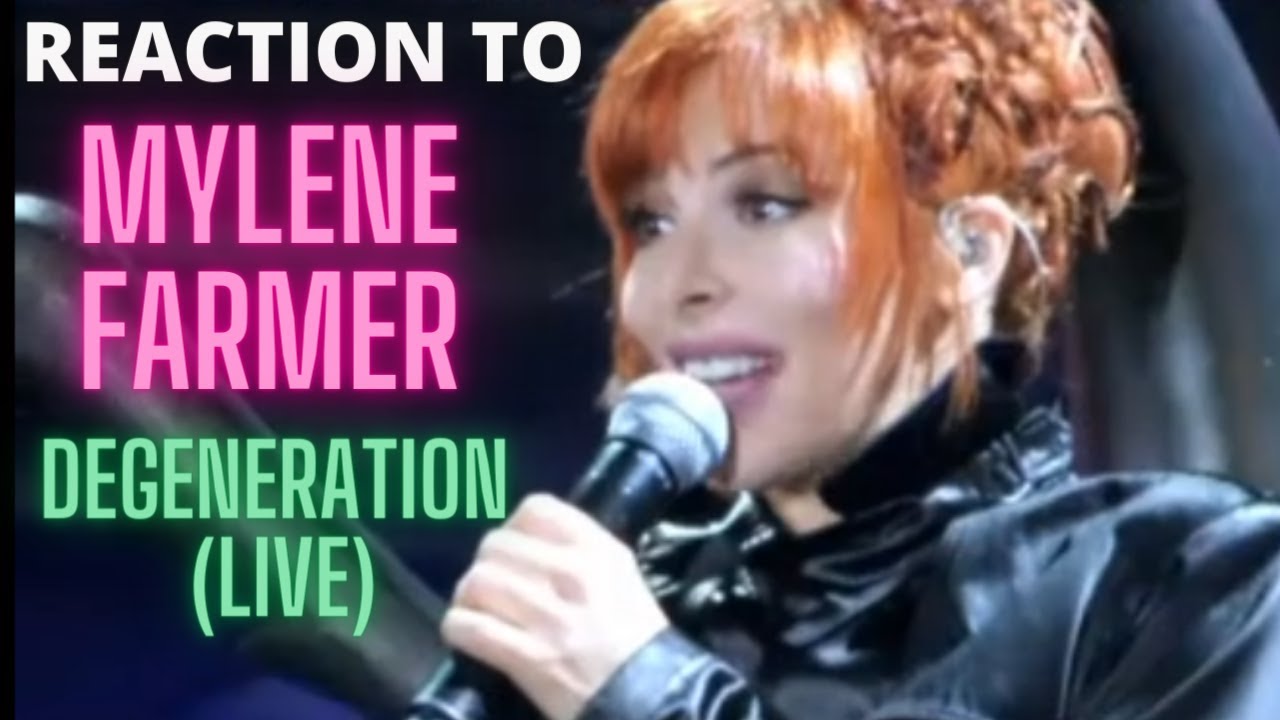 REACTION to MYLENE FARMER  - Degeneration (LIVE) Stade de France 2009