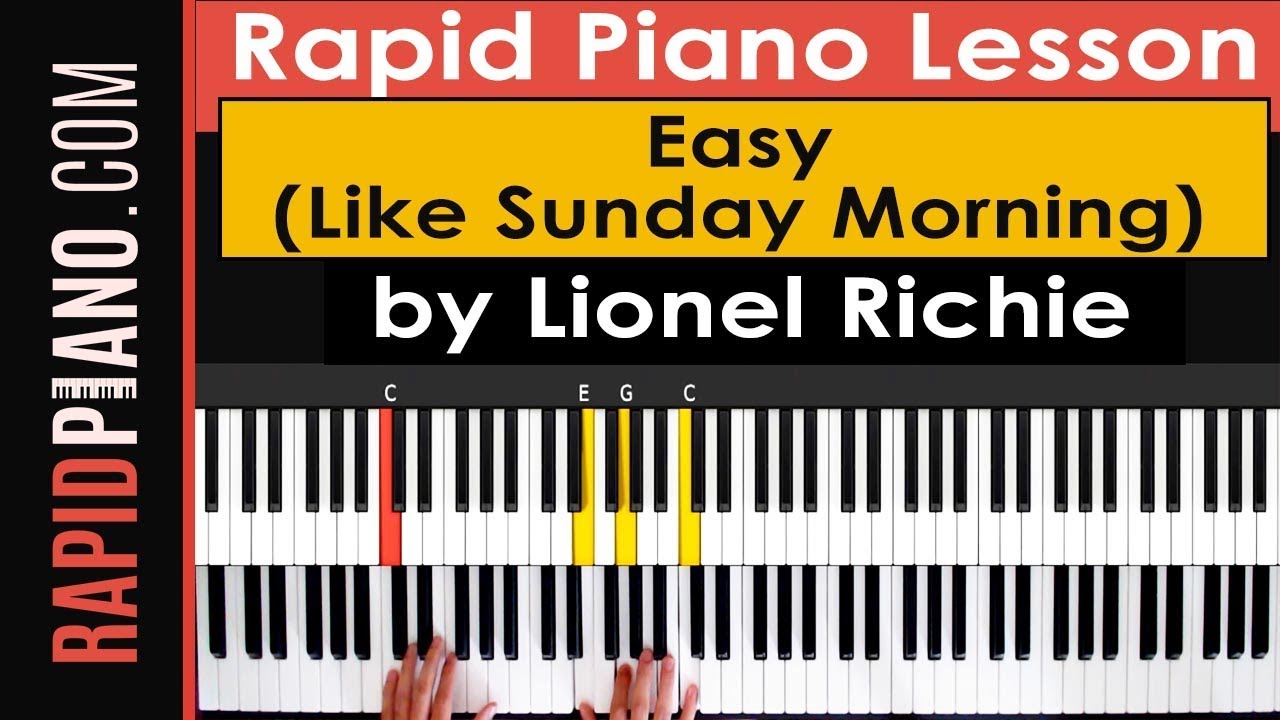How To Play Easy (Like Sunday Morning) by Lionel Richie - Part 1