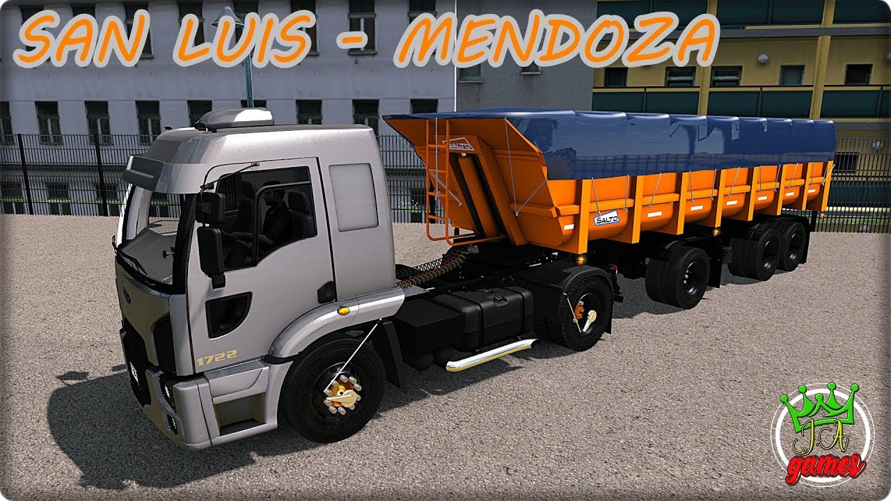 FORD CARGO 1722 4X2 + BATEA SALTO 2+1 - RECORRIENDO ARGENTINA #9 - ETS2 MODS 1.36