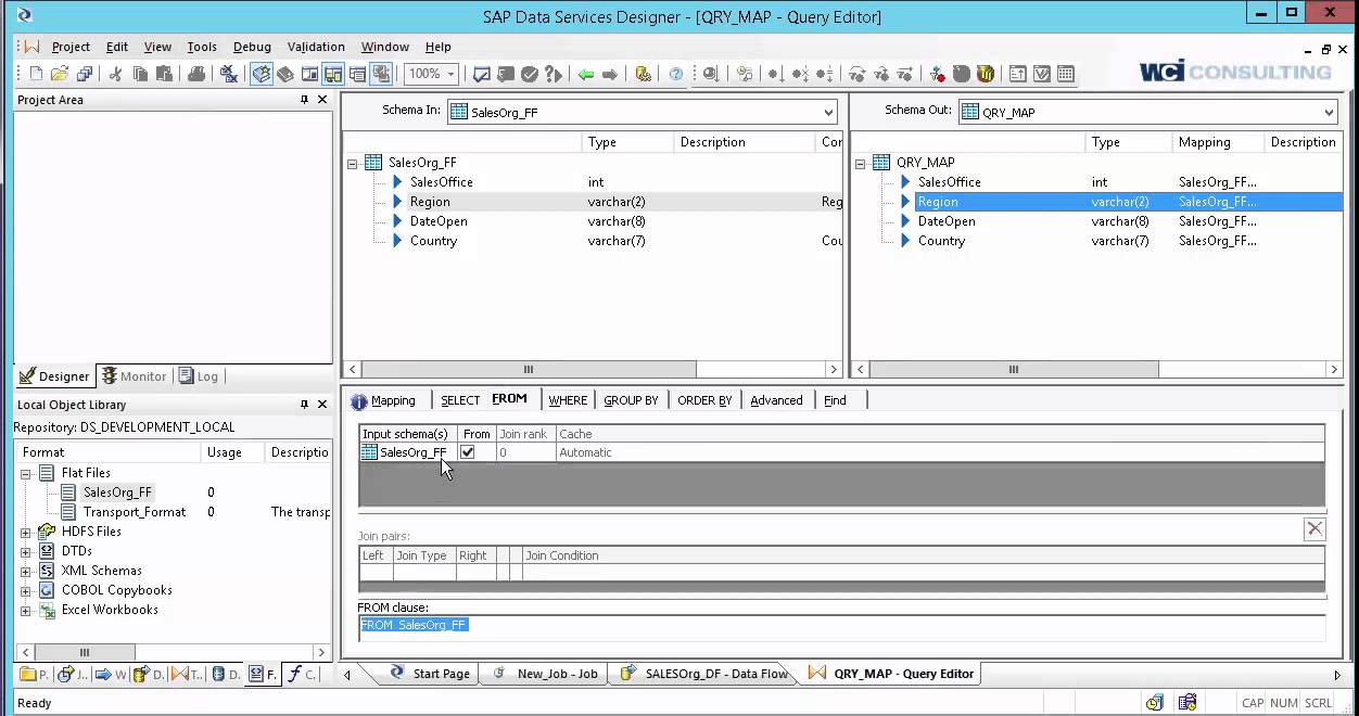 Creating a Job in SAP Data Services