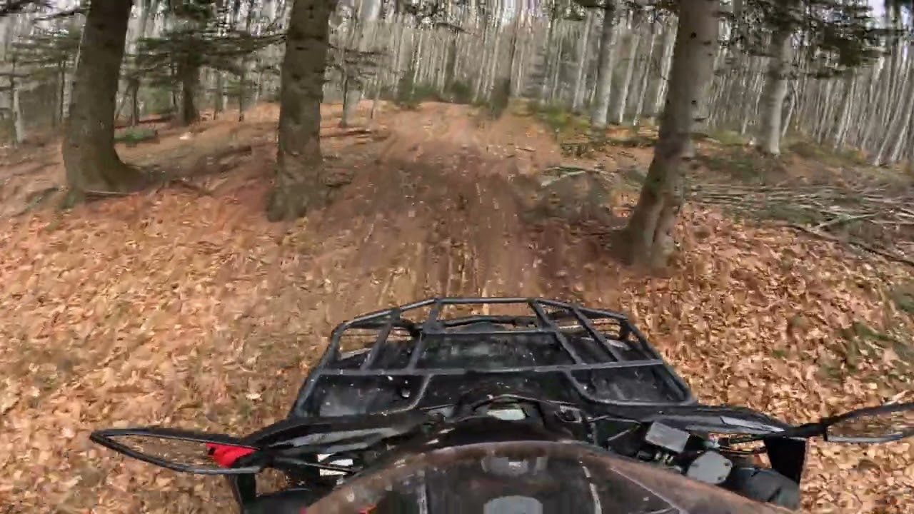 Blana pe urcari cu Cfmoto (a prins iepurele cu cross-ul )
