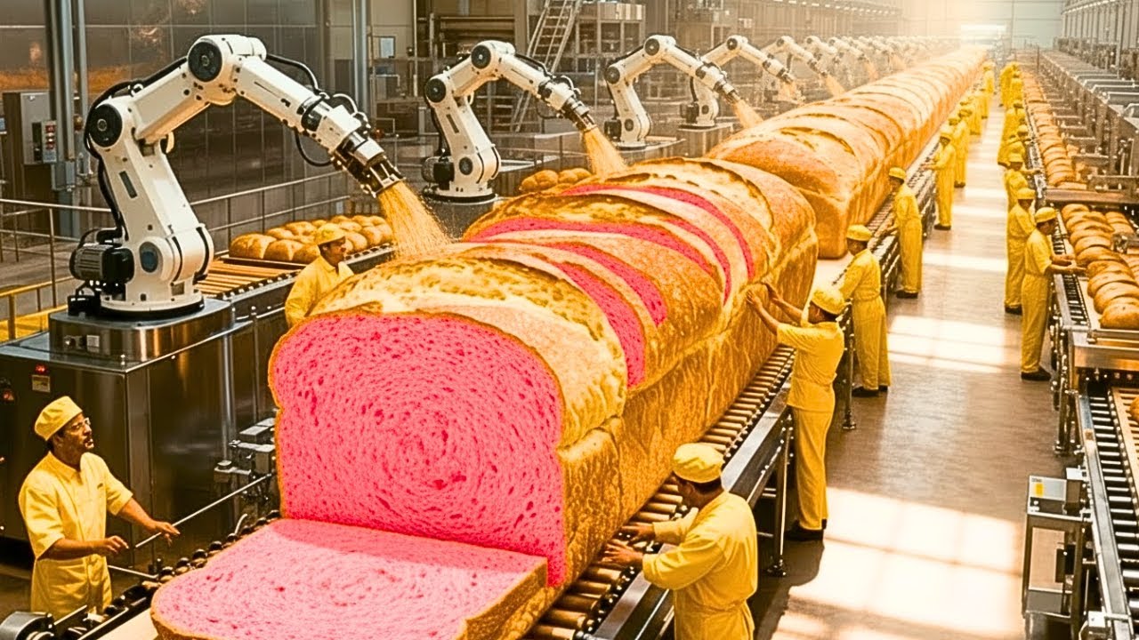 How Amazing Colorful Fruit Bread Is Made Inside a Modern Factory | Full Process