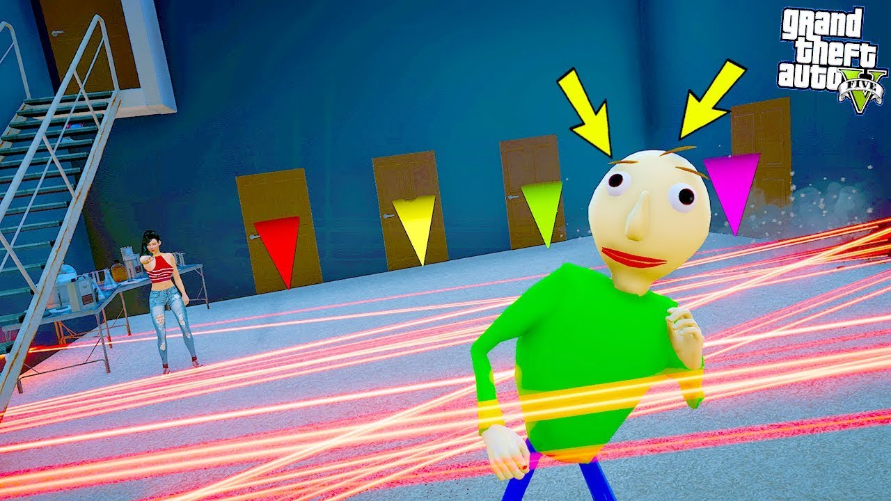 BALDİ LAZER DOLU TUZAK ODADAN KAÇ GÖREVİ! - GTA 5