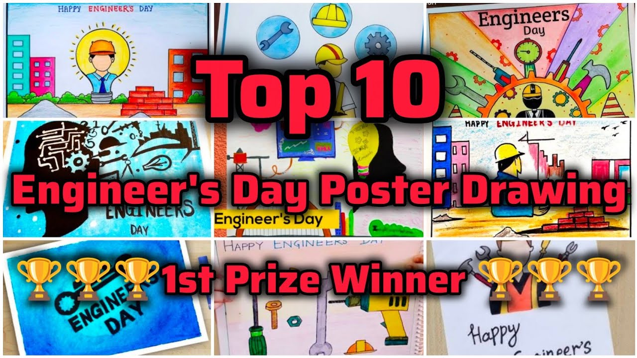 Engineers Day Drawing Ideas/World Engineering Day Drawing/Engineers Day Poster Drawing Ideas 