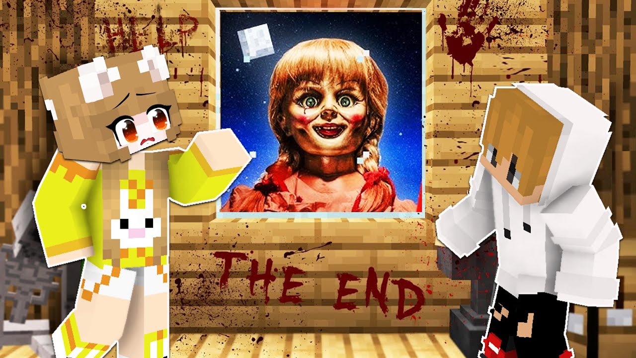 Yasi and CeeGee Got SCARY ANNABELLE on a Hidden Camera in Minecraft!