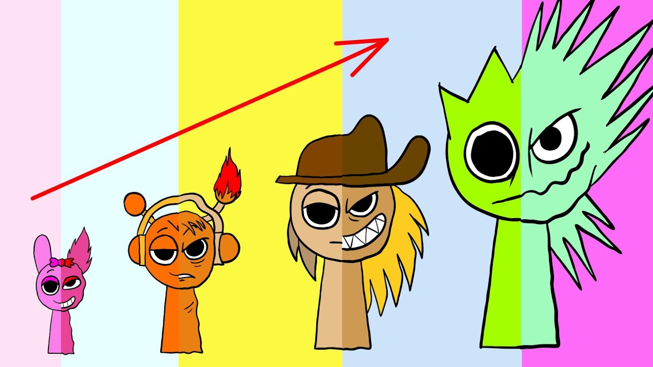 Encridible Sprunki: Two Faces Phase 3 Growing Up ( New Mod ) @EasyLittleDrawings