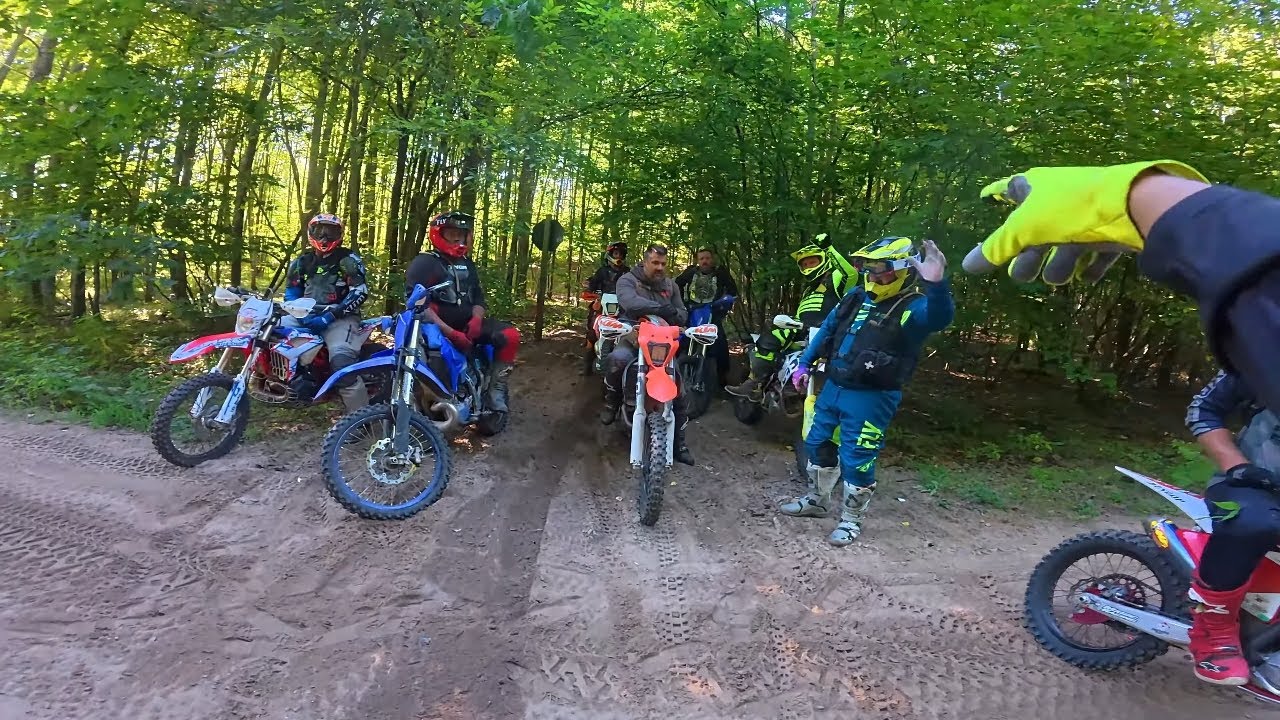 Dirt Bike Riders FAVORITE Trail in Michigan | Evart Single Track Trail