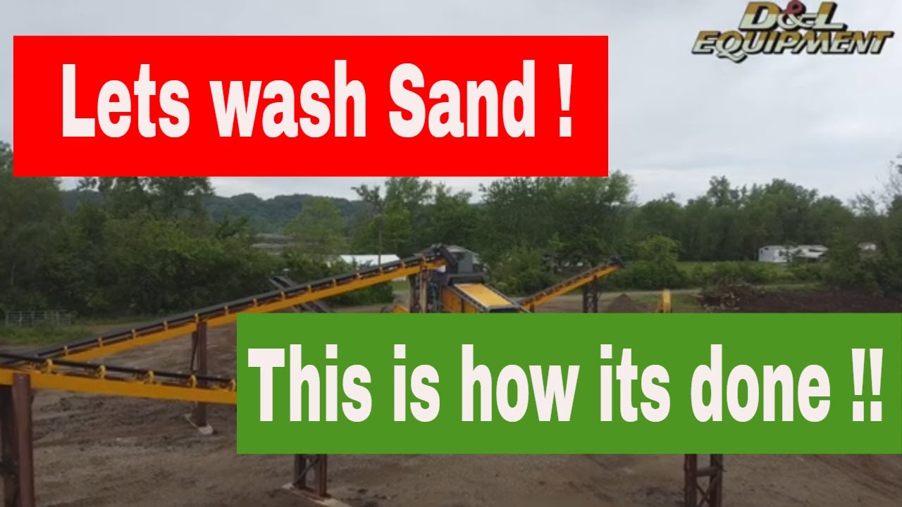 How to process sand and gravel using a Tesab wash-plant from D and L Equipment.
