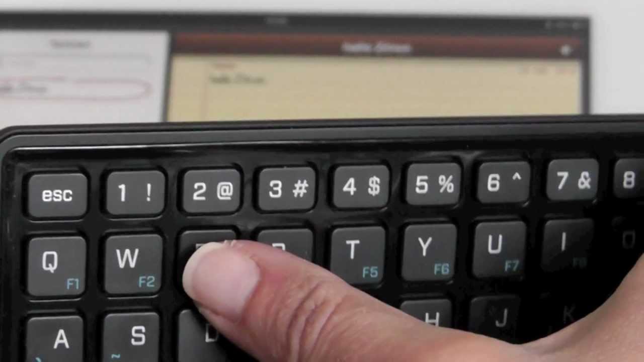 BlackBerry Mini Keyboard pairing with an iPad2