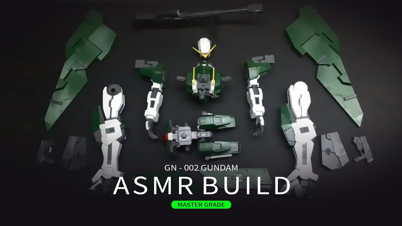 GN 002 Gundam Dynames  MG | Quick Build | ASMR | High quality Gunpla