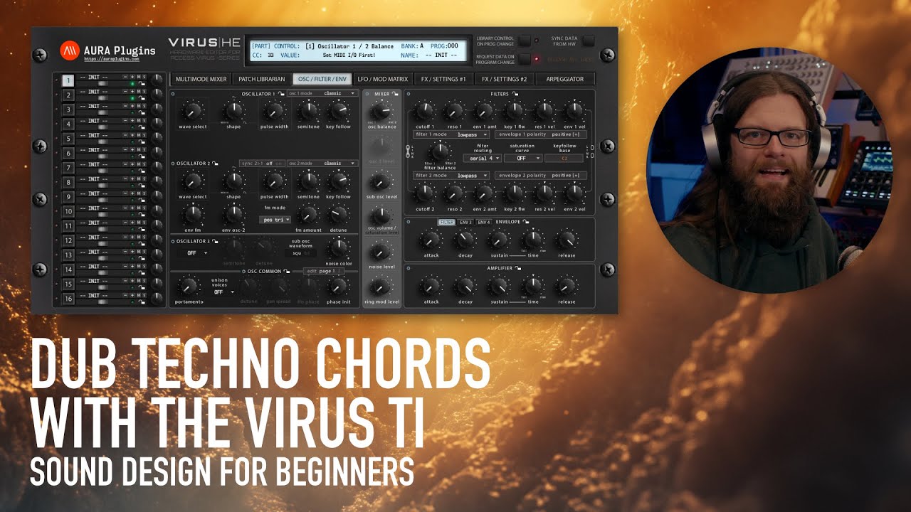 Dub Chord sound design with the Virus TI