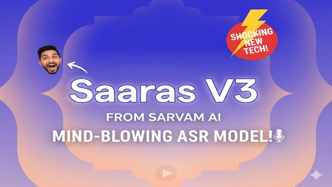 SaarasV3 Next Generation Indic Languages Speech Recognition model beats Gemini 3 Pro