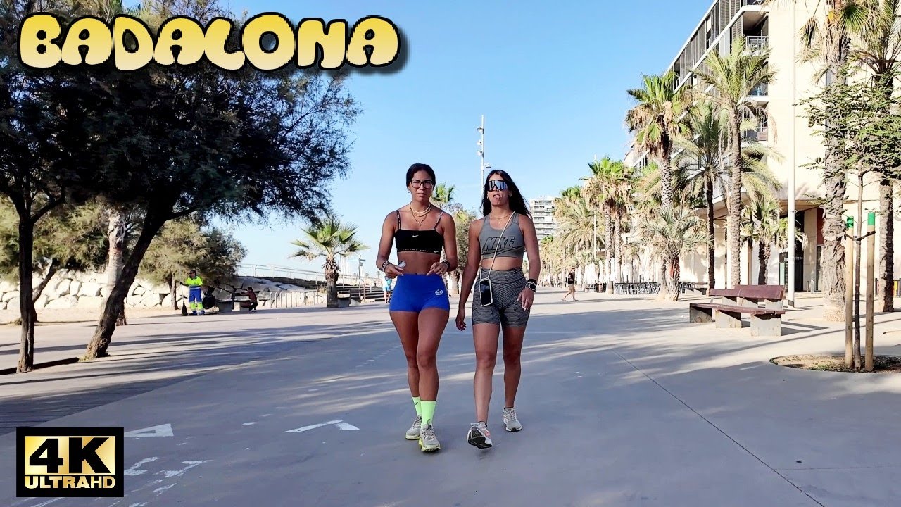 Verano en las Playas de Badalona | Recorrido a Pie por Paseo Marítimo 2025 Barcelona [4K, 60ftps]