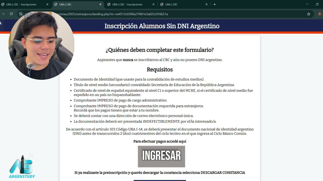 TUTORIAL PRE-INSCRIPCIÓN UBA 2026
