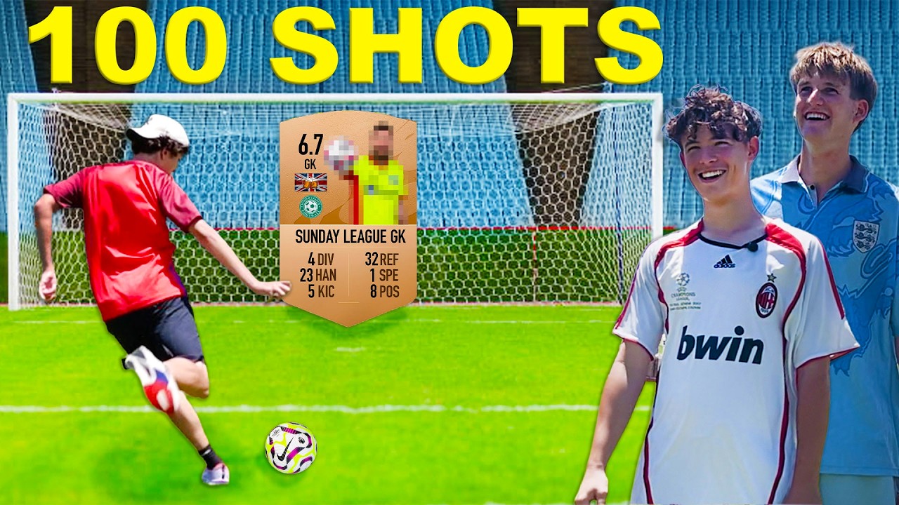 We Took 100 Shots vs Sunday Leagues BEST Goalkeeper