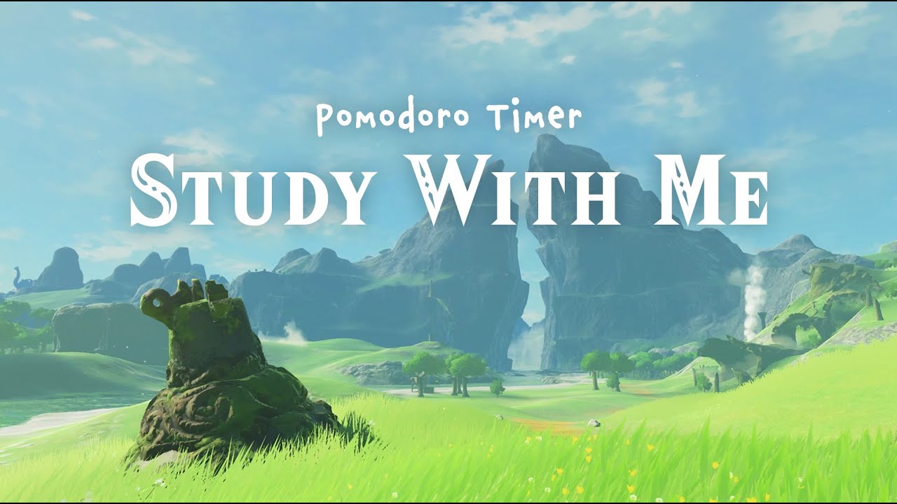 ⏰ Zelda Pomodoro 25/5 🌿📖 Relaxing Zelda Study Ambience || Deep Focus ☁️ [25 MIN x 8 SET]