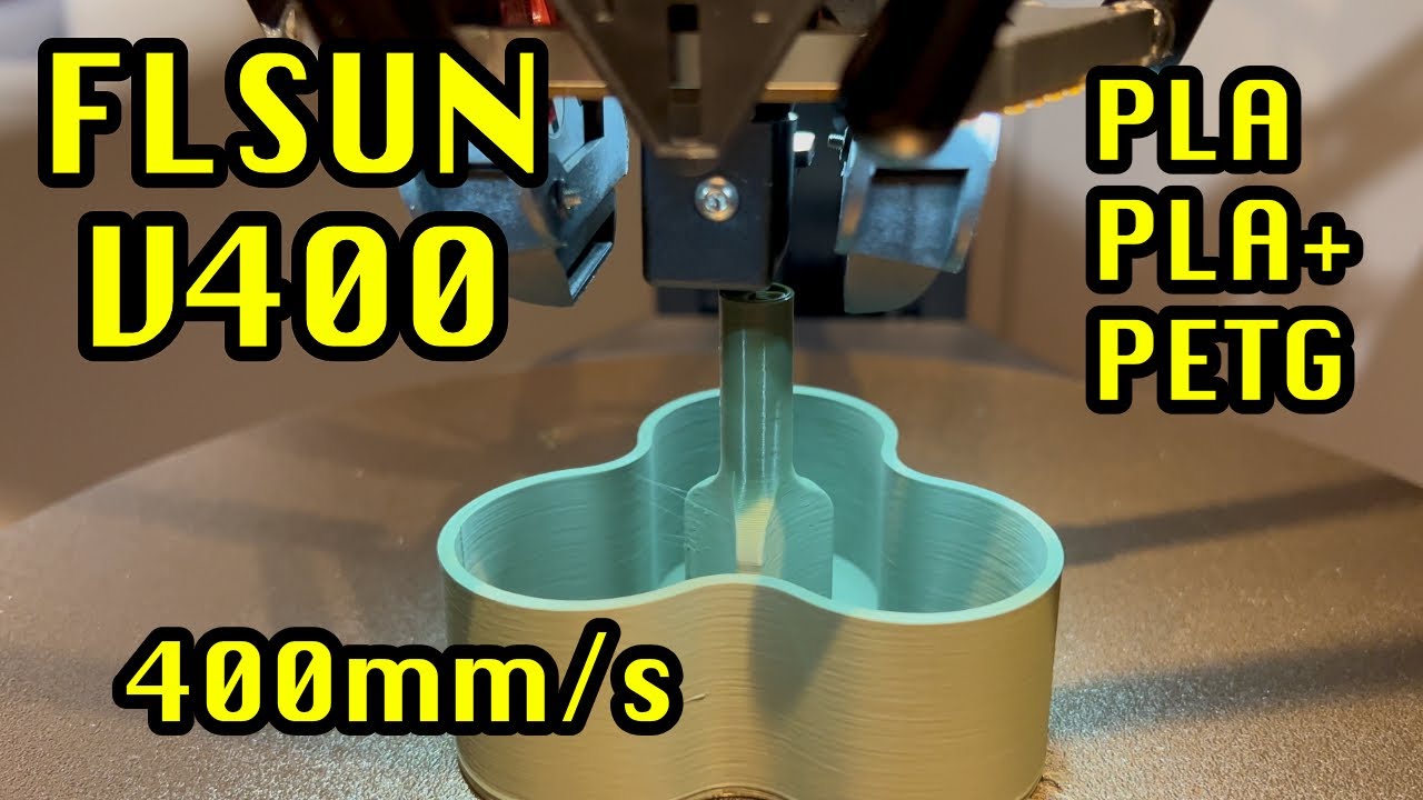 FLSUN V400 - First Prints REALTIME (NO Timelapse) RAWCUT #DIY #DoItYourSelf #Simple #3dprinting