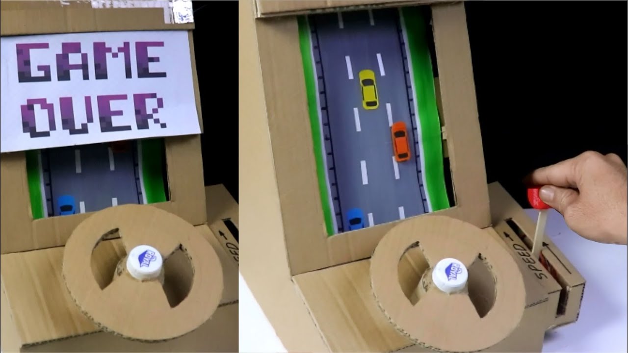 How To Make Car Racing Desktop Game from Cardboard