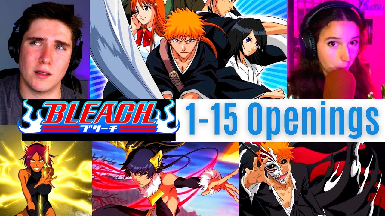 REACTING to *Bleach Openings 1-15* HYPE OR NAH?? (First Time Watching) Anime Openings