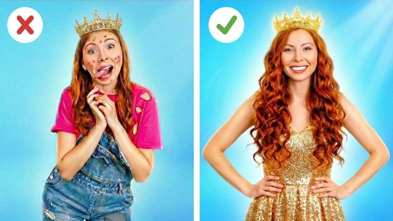 يا إلهي! الفتاة المتسخة بحاجة إلى تغيير جذري! حيل مذهلة لتغيير المظهر