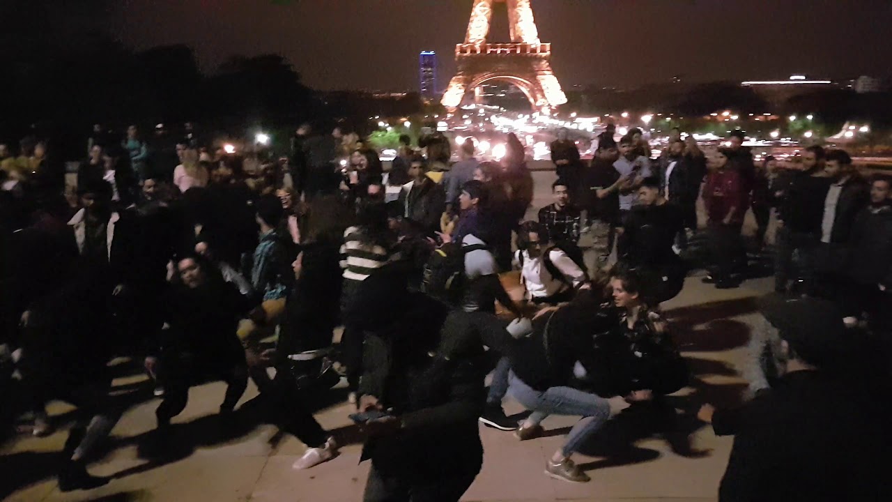 Open-air night club in Paris Trocad&eacute;ro