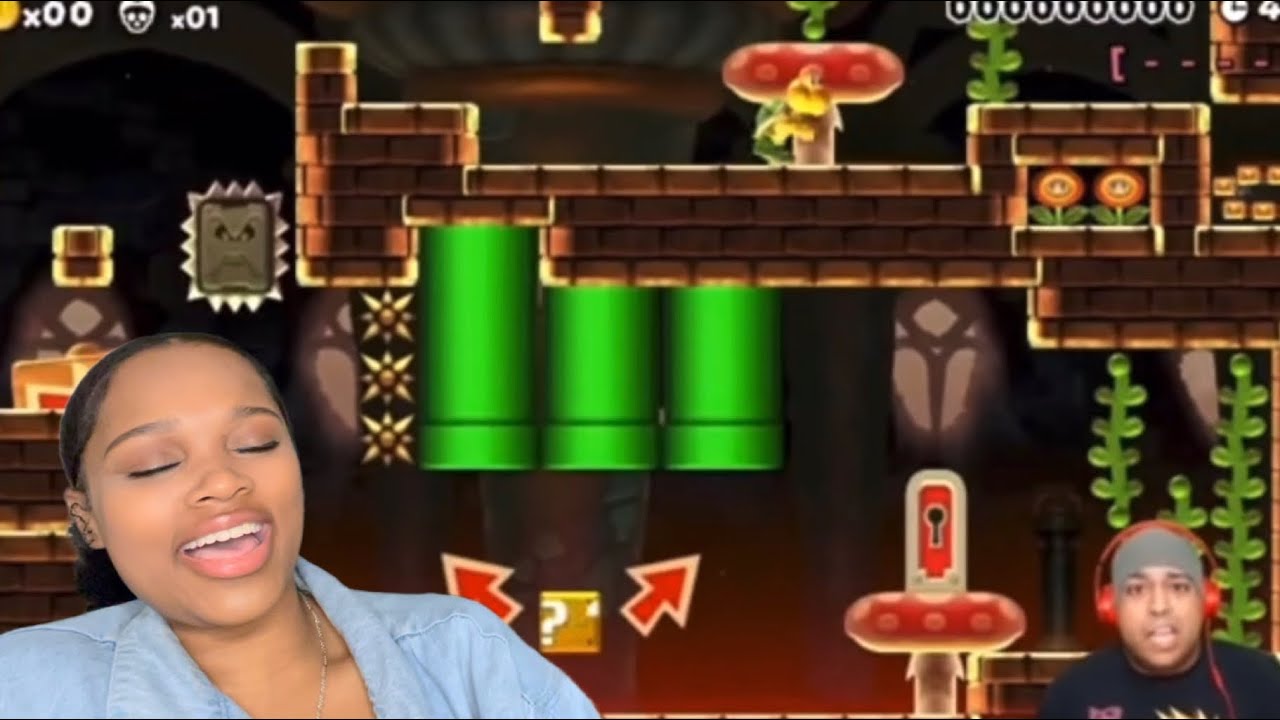 Подборка забавных фейлов Dashiegames Mario Maker | Реакция