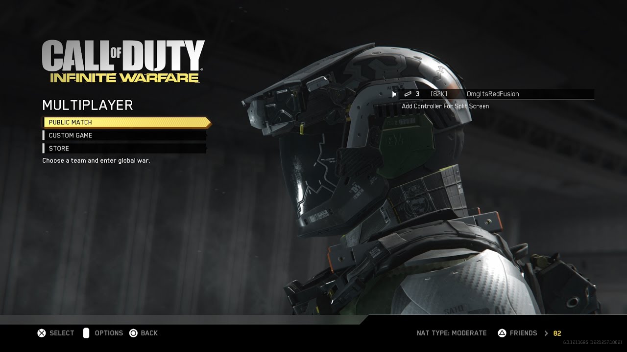 Infinite Warfare Main Menu Multiplayer, Campaign, Zombies (Infinite Warfare Complete Menu)