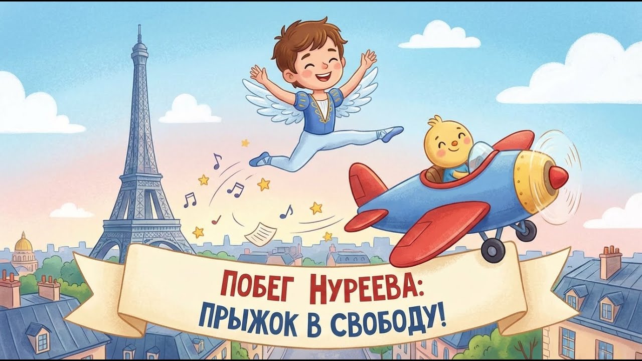 Побег Нуреева: Прыжок в Свободу! ✈️💃