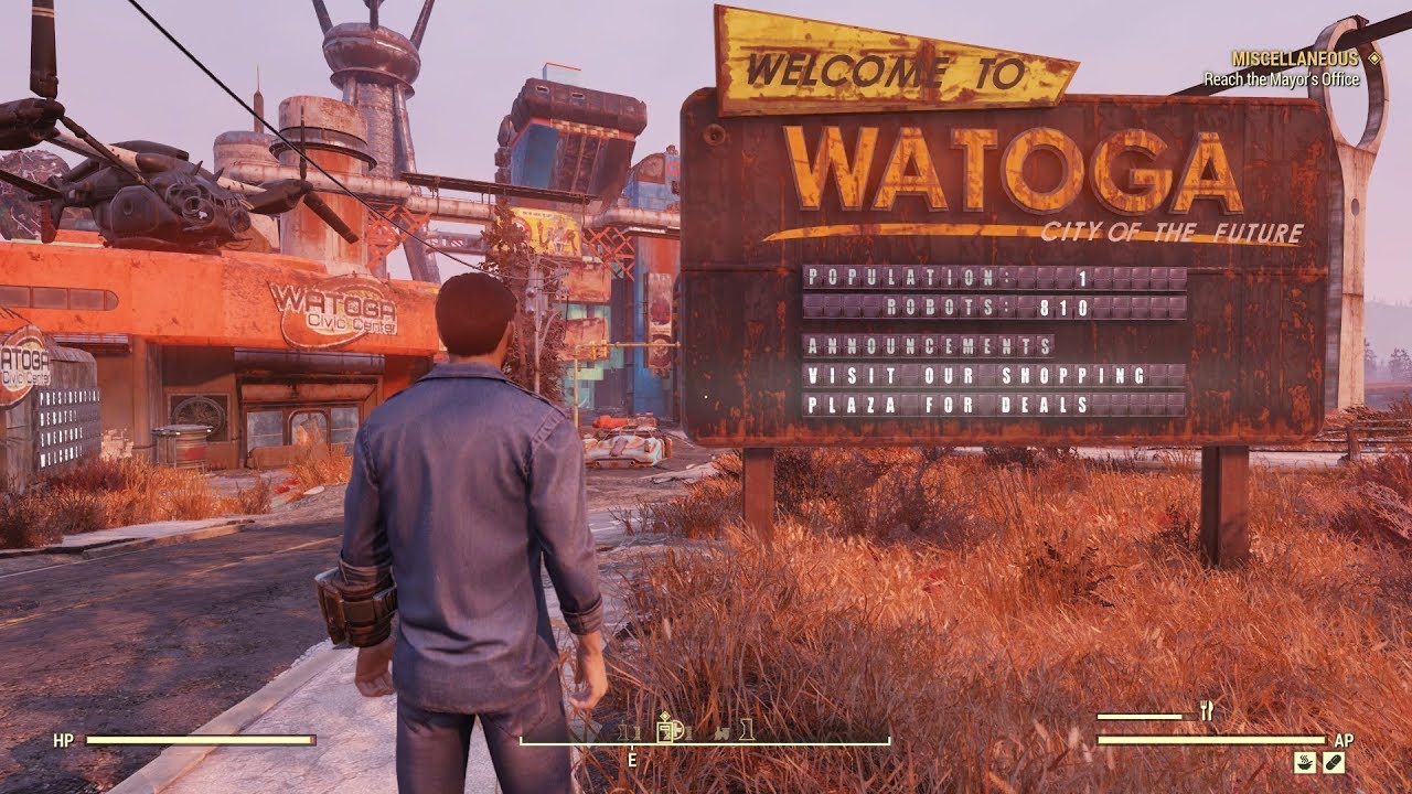 Fallout 76 Part 81: Watoga Business - Mayor for a Day Part 1 (No Commentary)