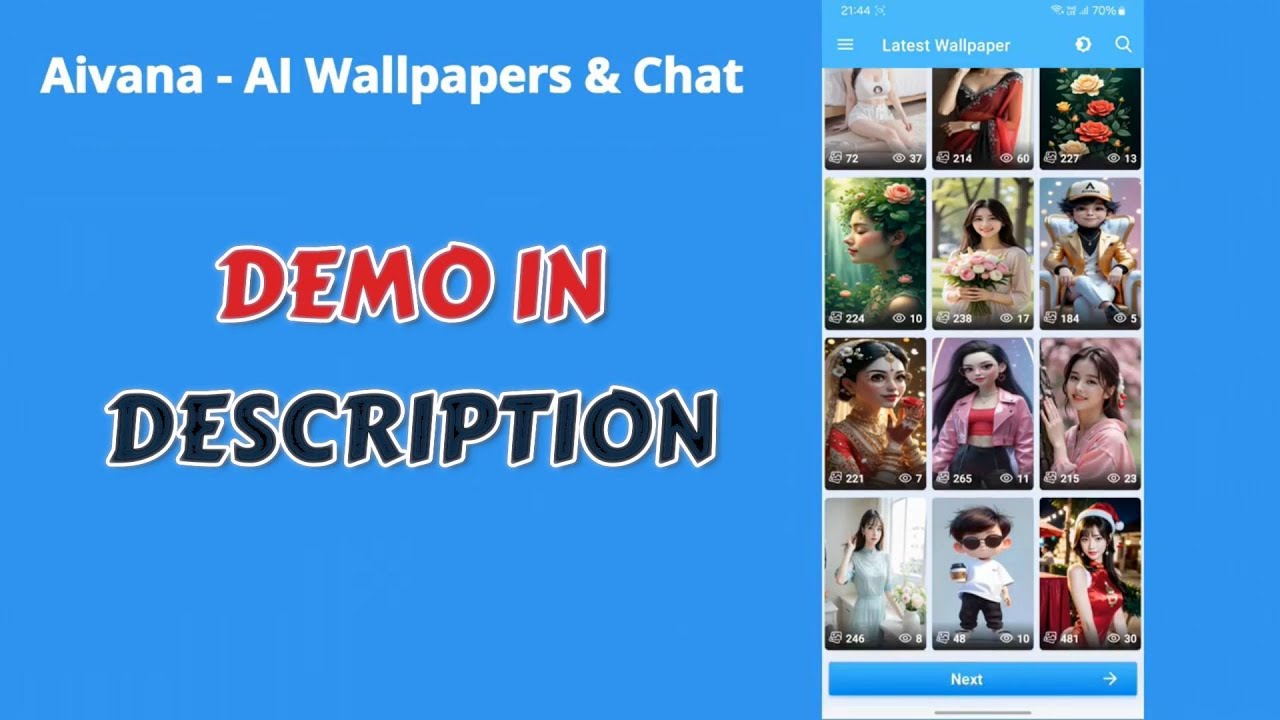 Aivana AI: HD Wallpaper App with AI Chat & Free API | Best Android AI App 2025