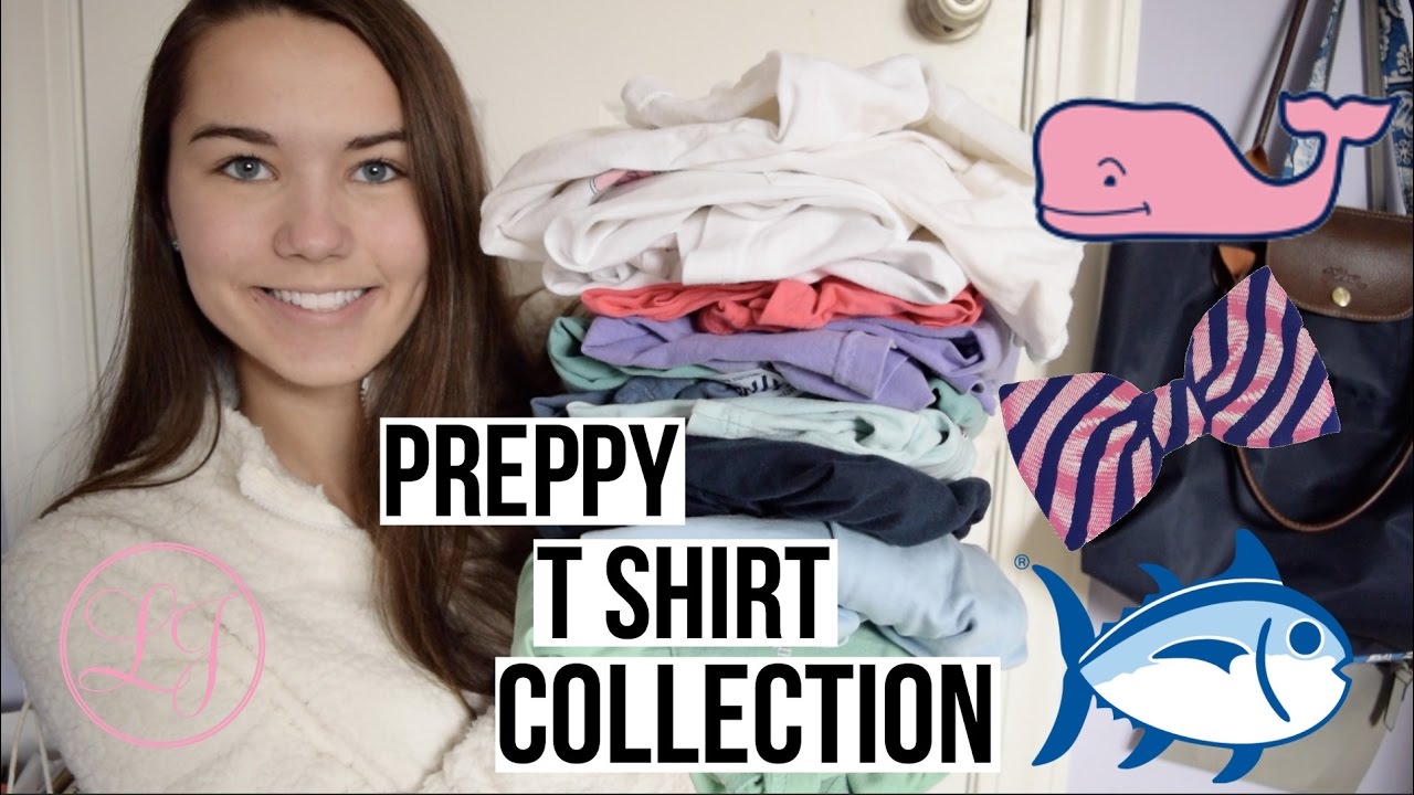 PREPPY + COLLEGE T SHIRT COLLECTION! 2016