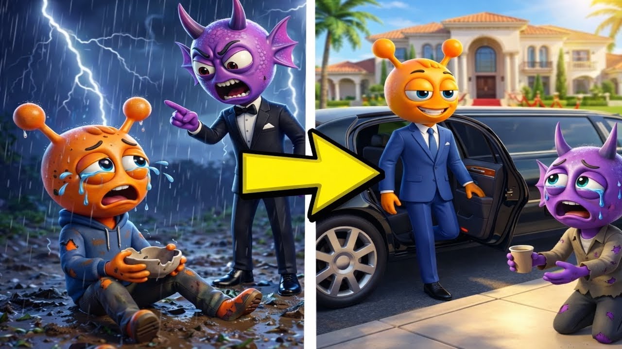 Sneaky Oren Took Down Arrogant Durple With One Epic Move! (Sprunki Cartoon)