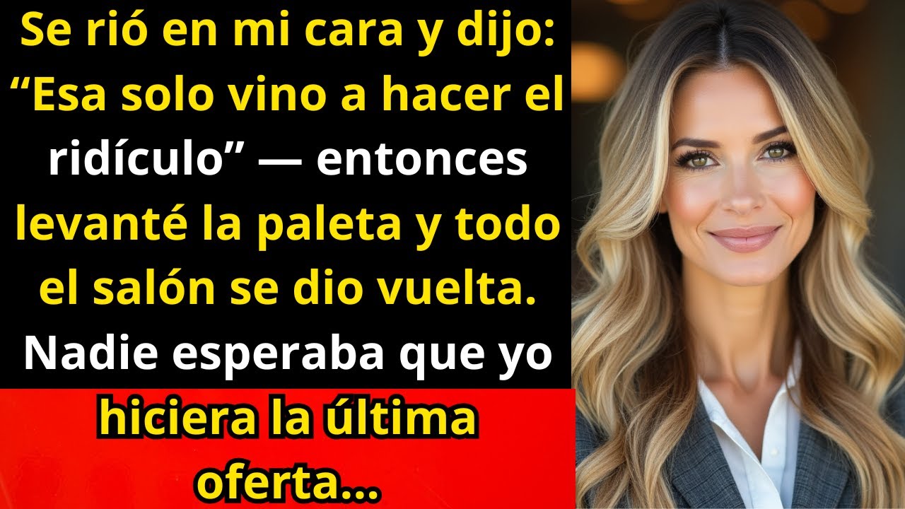 En la subasta, oí a la amante susurrar que no tenía nada que ofrecer — hasta que levanté la...