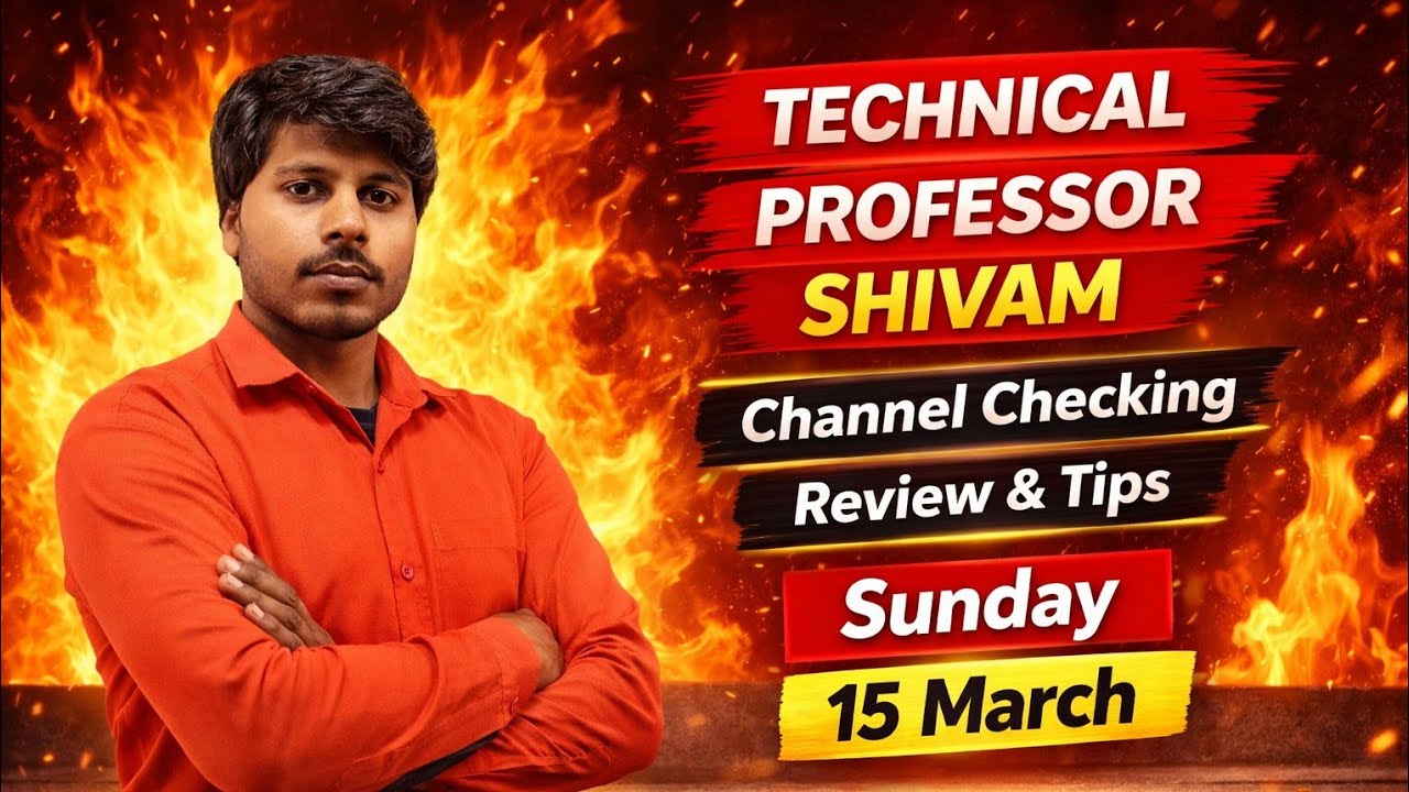 Live channel check,review and tips | Technical professor Shivam is live!