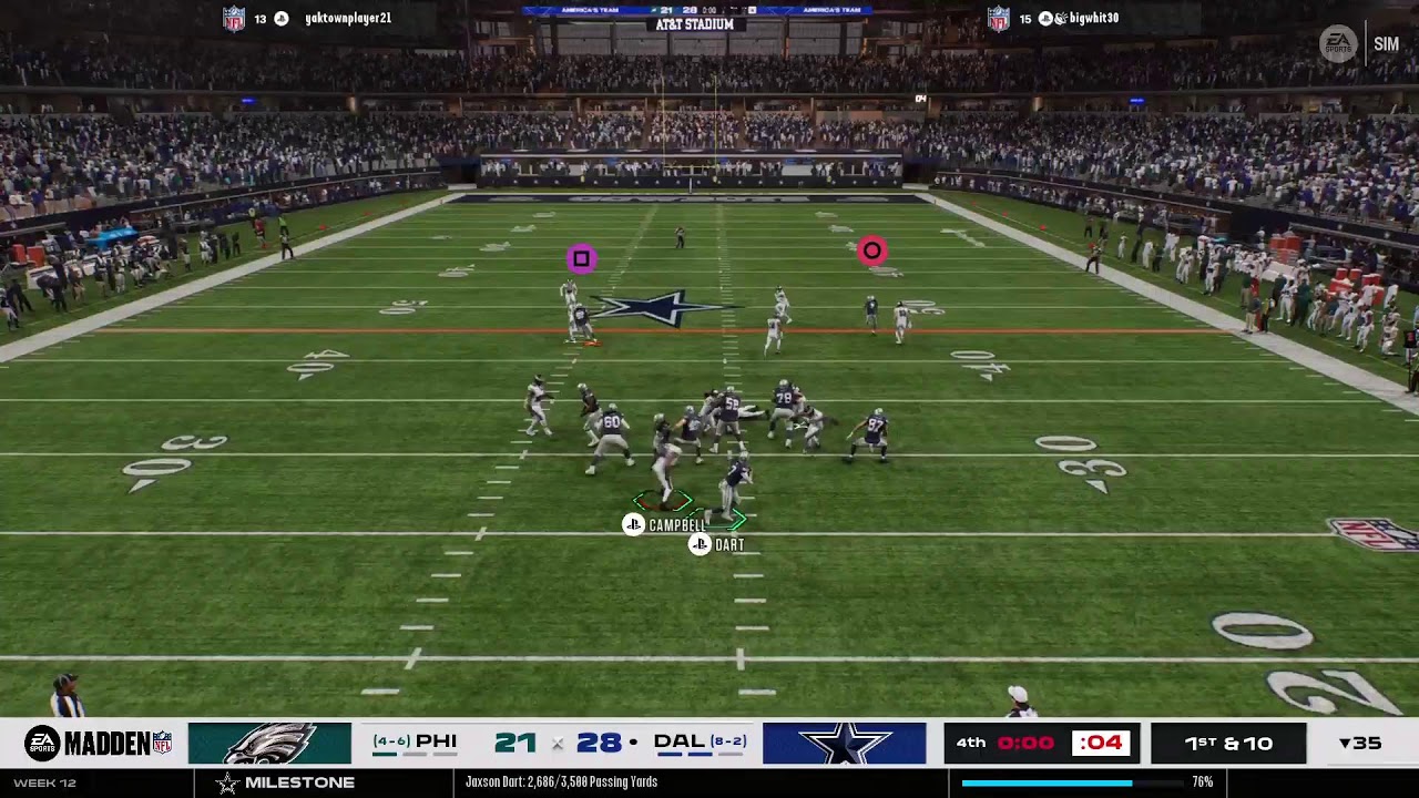 Vs eagles mich