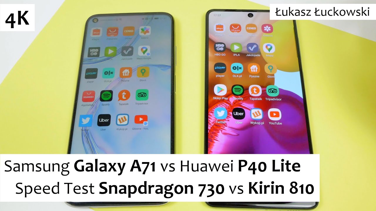 Samsung Galaxy A71 vs Huawei P40 Lite  ❗❗❗ | Speed Test |  Snapdragon 730 vs Kirin 810