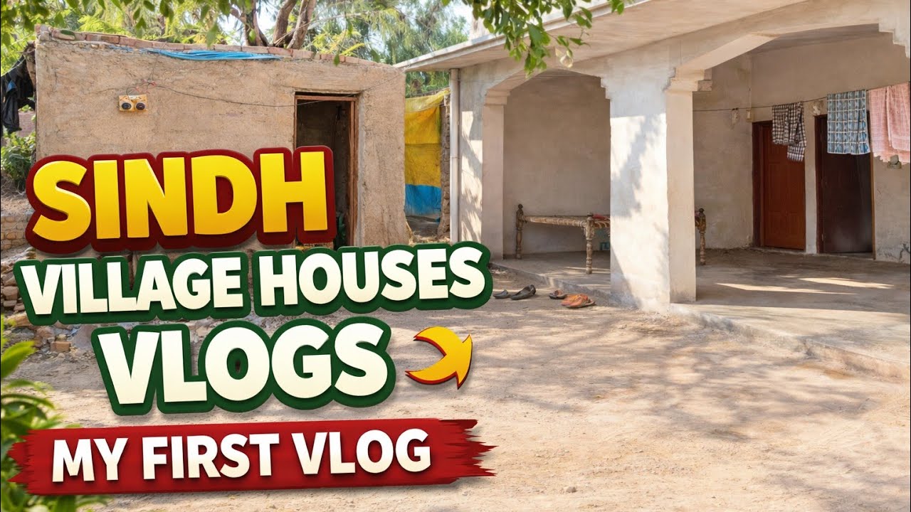 Sindh village houses Vlogs | My first vlog 