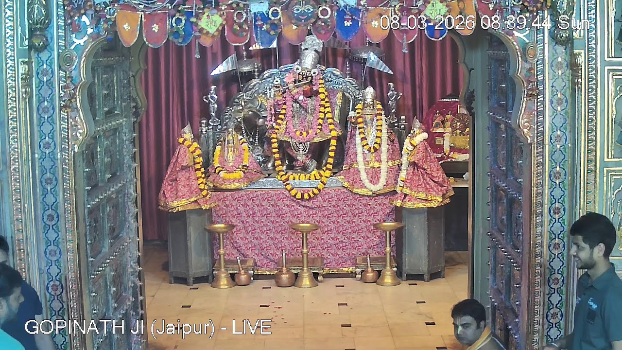 GOPINATH JI MANDIR (Jaipur) - LIVE DARSHAN (08th march 2026)