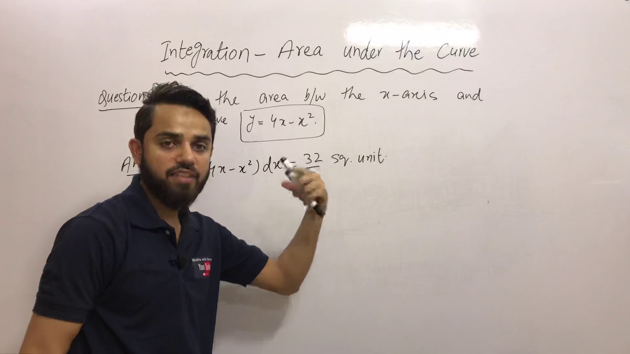 Area between the curve and x axis, Part ii | Integration