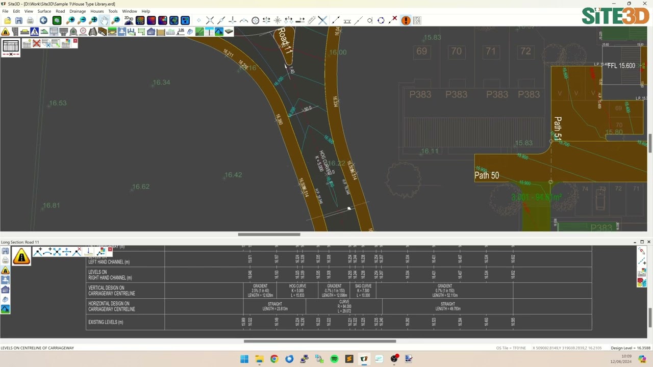 Site3D: Plan Annotation of Road Vertical Alignment