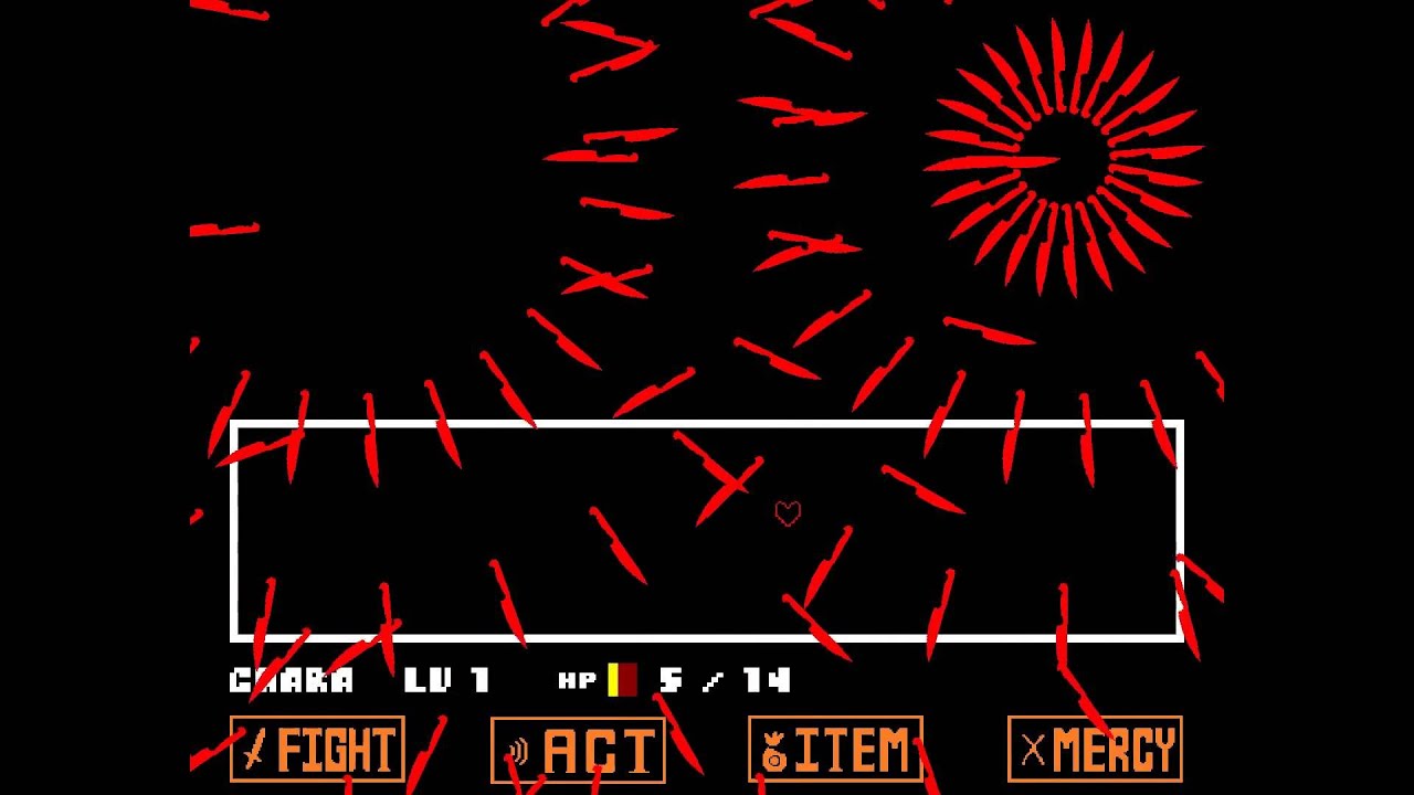 DETERMINATION Chara戦(undertale fangame)