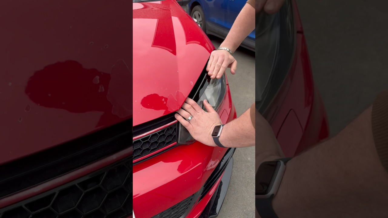 Headlight Eyebrow Install - for that more aggressive look #car #modified #install #cars #golfgti