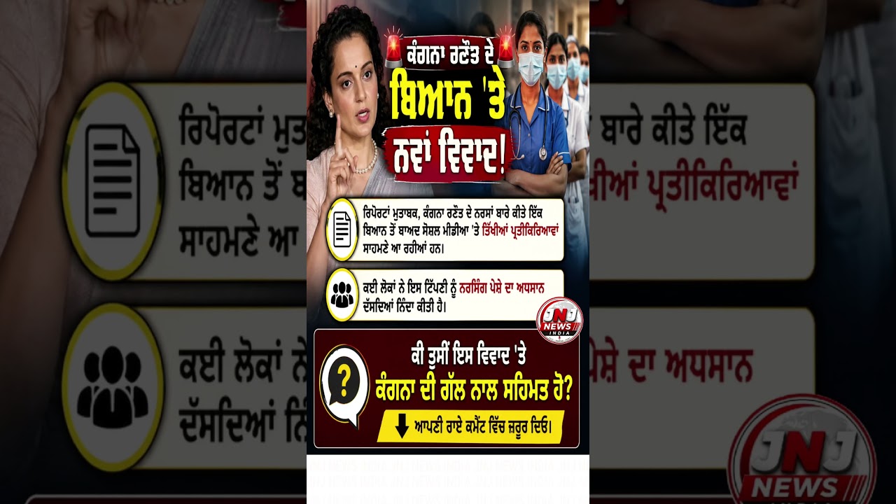 Kangana Ranaut's Statement Sparks Controversy | Social Media Reacts | Punjabi News #Shorts