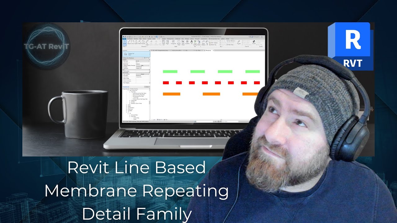 Revit Line Based Membrane Repeating Detail Family