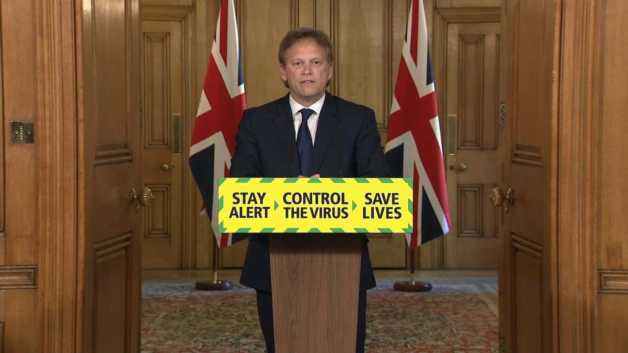 Live: Transport Secretary Grant Shapps gives UK government's daily coronavirus update | ITV News