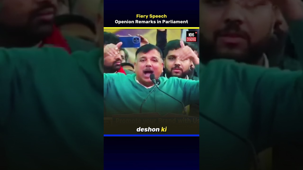Sanjay Singh opening remarks in Parliament | Fiery Speech | Direct News