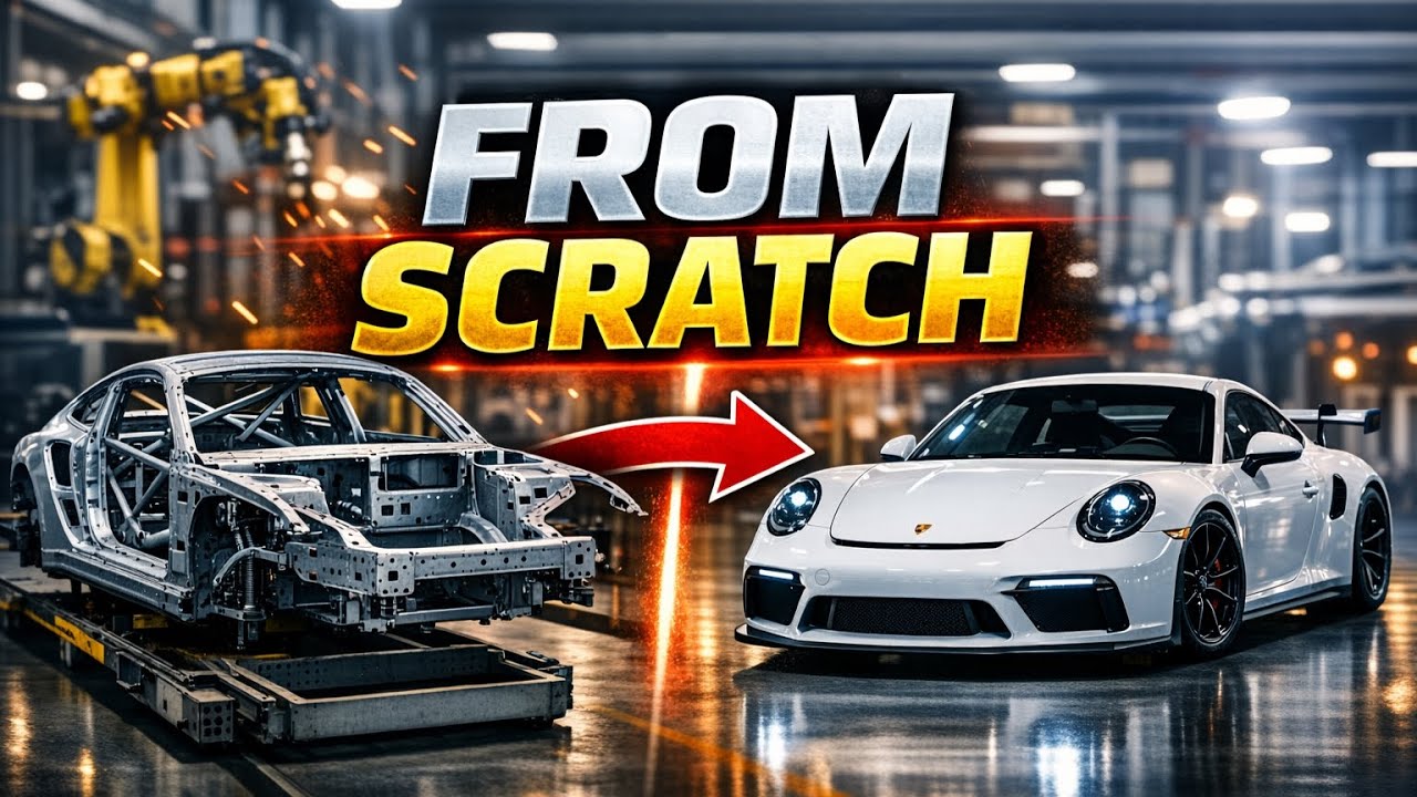 How a Porsche 911 GT3 Is Made — Inside a Modern Car Factory | Full Manufacturing Process (AI)